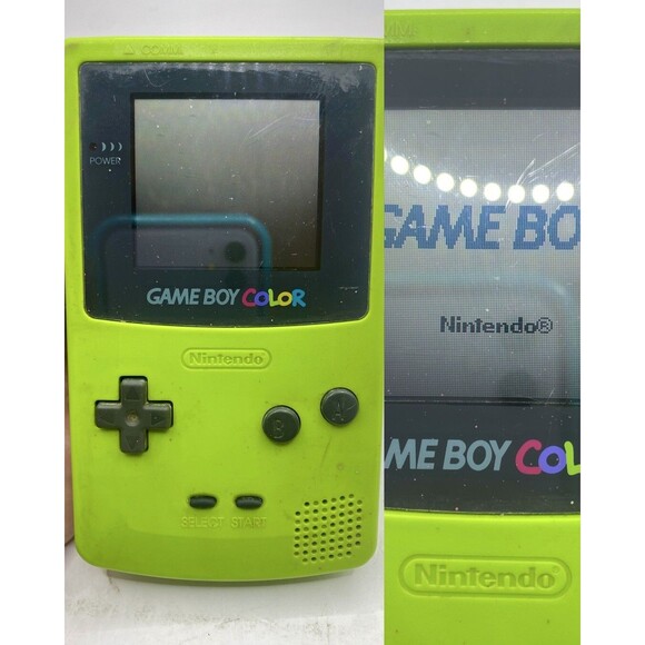 Nintendo Game Boy Color GBC Kiwi Lime Green Handheld Console CGB-001 Tested